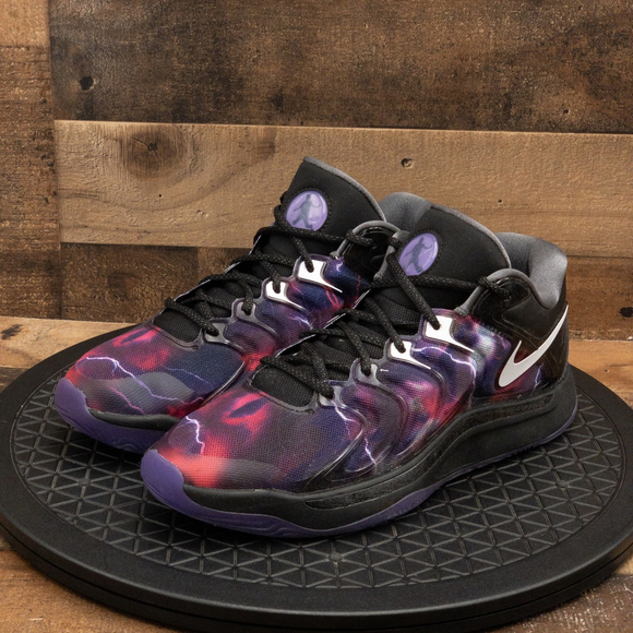 NIKE KD 17 X METRO BOOMIN NRG MENS BASKETBALL SHOES GALAXY PURPLE SIZE 8.5 - Picture 1 of 9